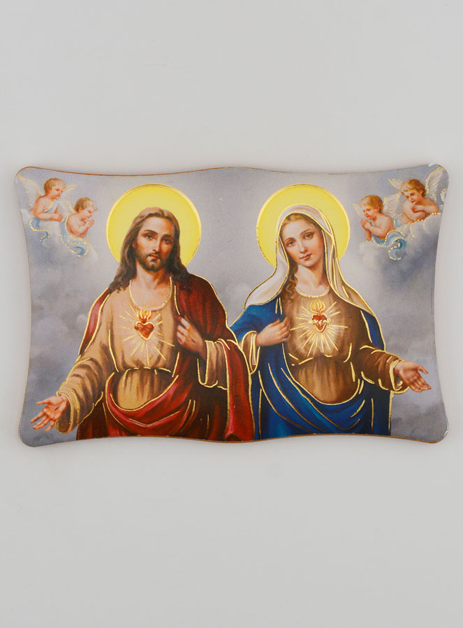 Ícone Sagrados Corações de Jesus & Maria (pic 1)