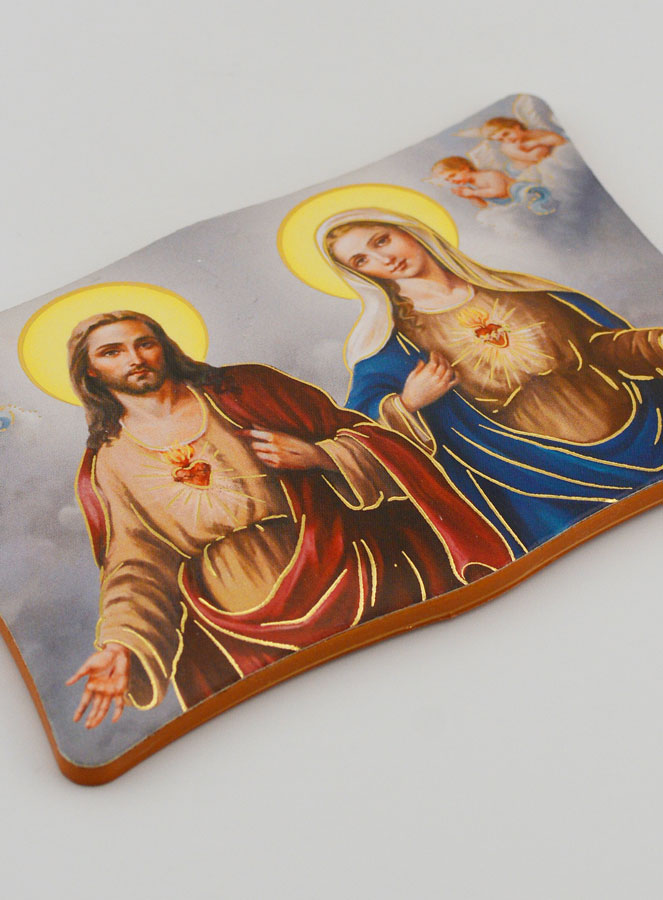Ícone Sagrados Corações de Jesus & Maria (pic 3)