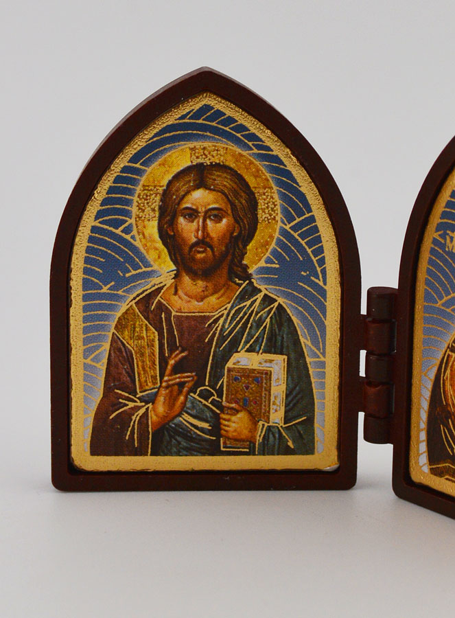 Mini díptico - Cristo Pantocrátor y la Virgen de Vladímir (pic 2)