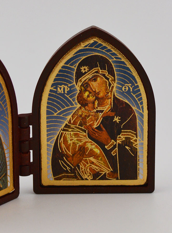 Mini díptico - Cristo Pantocrátor y la Virgen de Vladímir (pic 3)