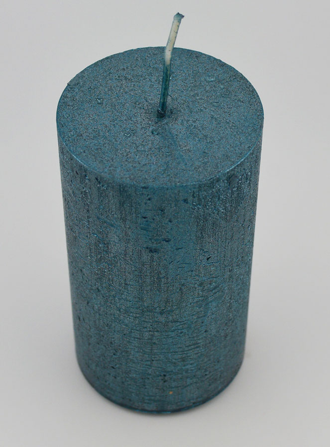 Vela decorativa moderna - Azul verdoso (pic 2)