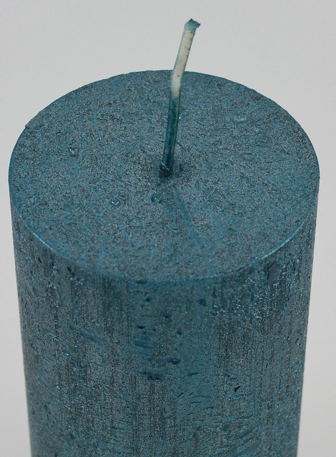 Vela decorativa moderna - Azul verdoso (pic 4)