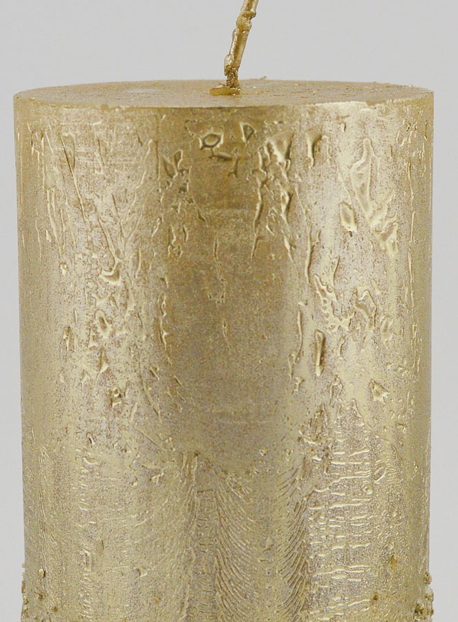 Vela decorativa con efecto purpurina – champán (pic 3)