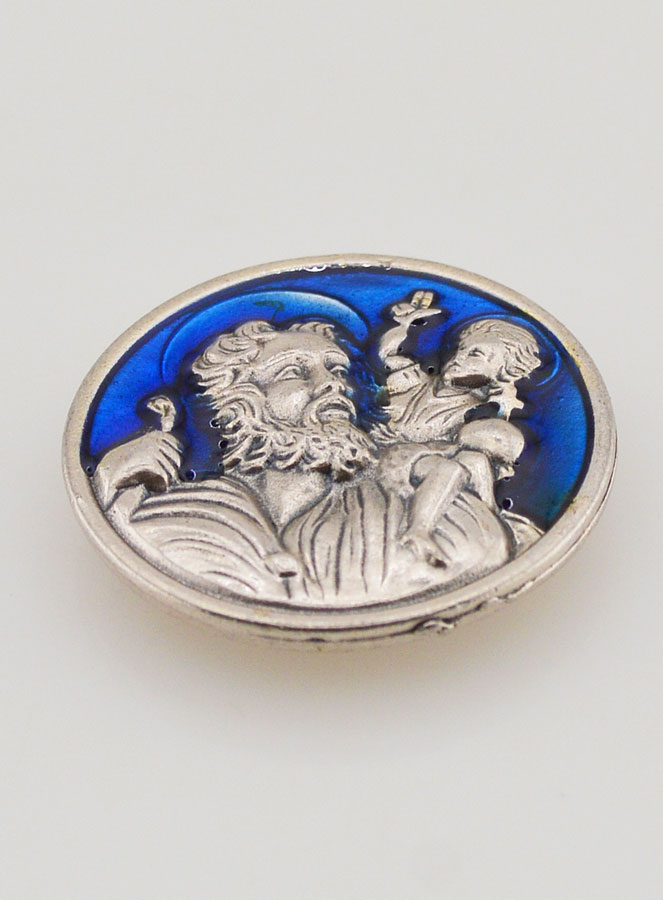Placa Autocolante de São Cristóvão - 3cm (pic 2)