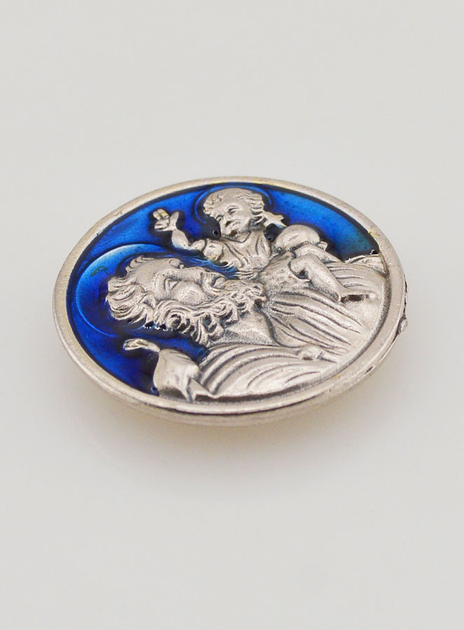 Placa Autocolante de São Cristóvão - 3cm (pic 3)