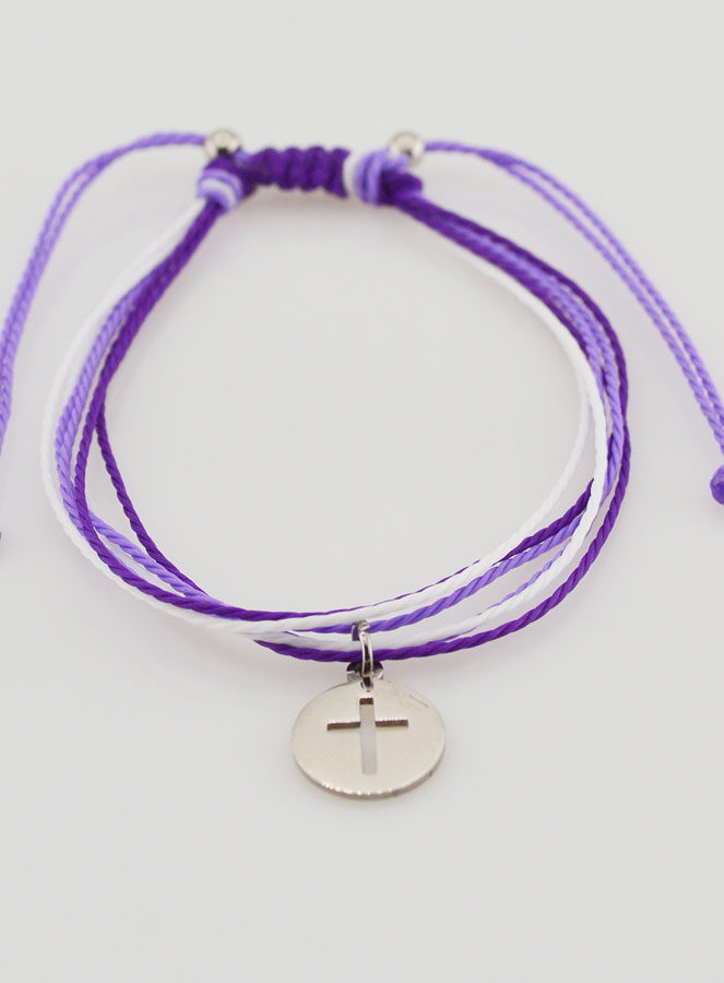 Pulseira Com Cruz - Violeta (pic 2)