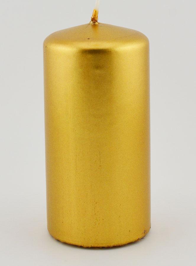 Vela de Natal Metalizada - Dourada (pic 1)