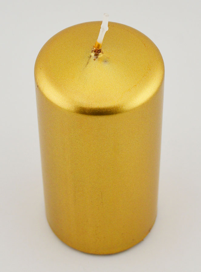 Vela de Natal Metalizada - Dourada (pic 2)