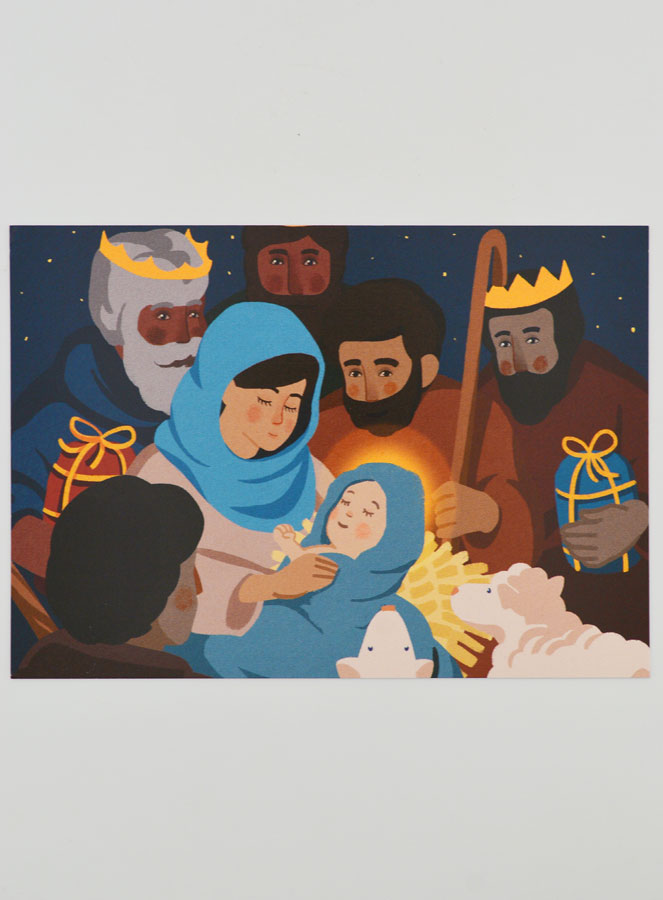 Cartão Religioso Natividade - 10 x 15cm (pic 1)