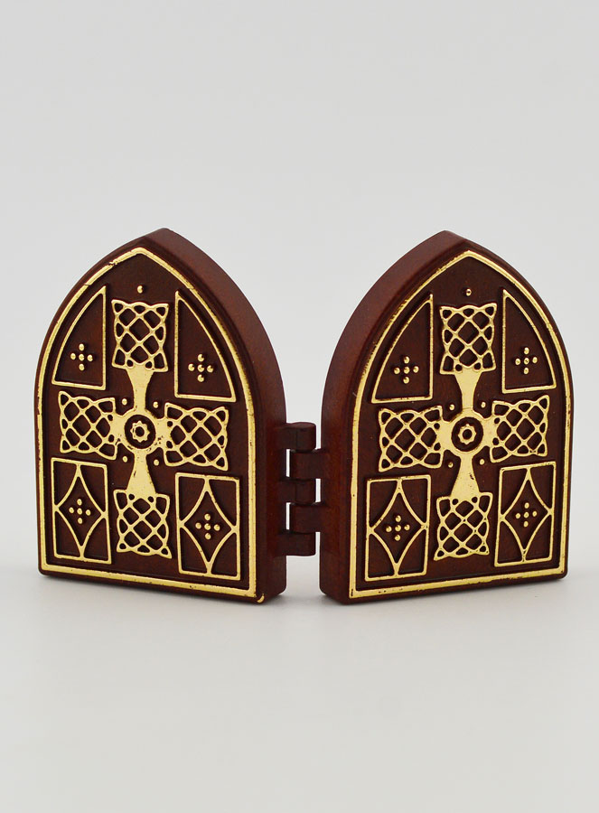 Icono díptico mini - Sagrado Corazón de Jesús y Santa Rita (pic 4)