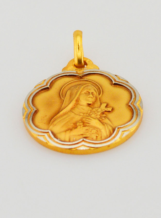 Medalla de Santa Teresita y San Cristóbal (pic 2)