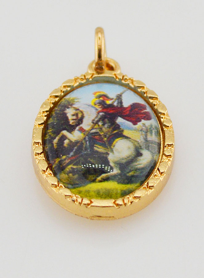 Medalha Borda Torcida 25mm - São Jorge (pic 2)