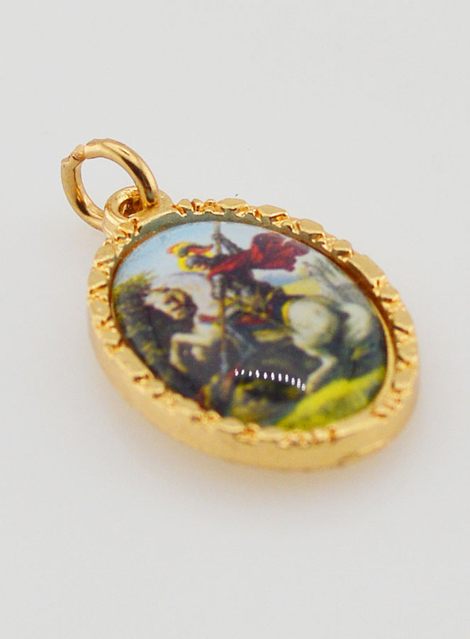 Medalha Borda Torcida 25mm - São Jorge (pic 3)