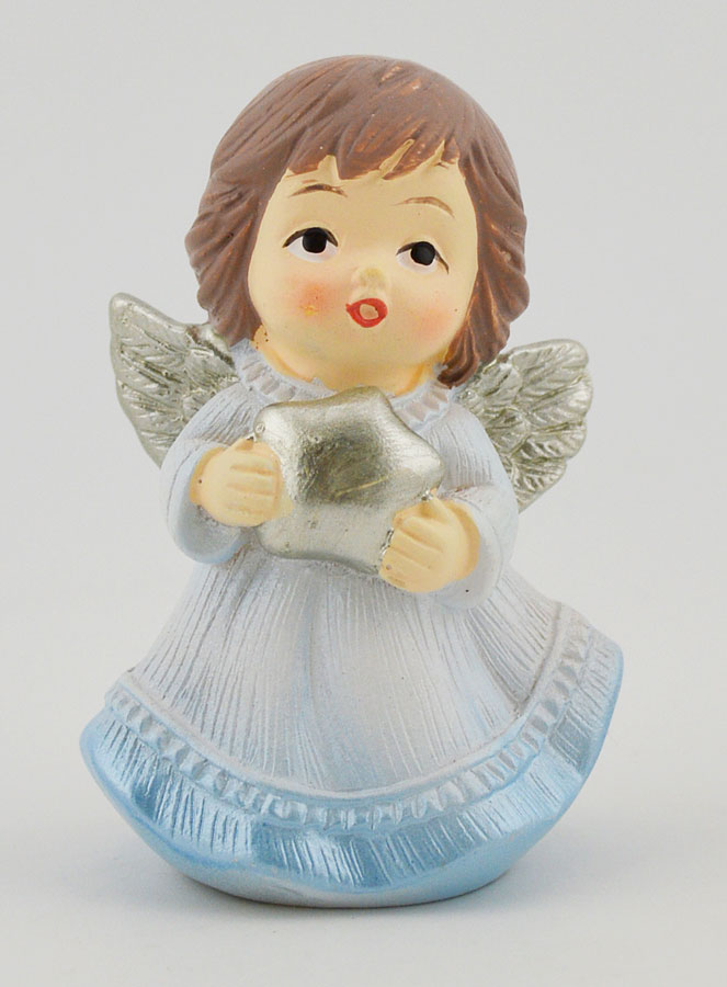 Ángel de Navidad - Azul y plata (pic 1)
