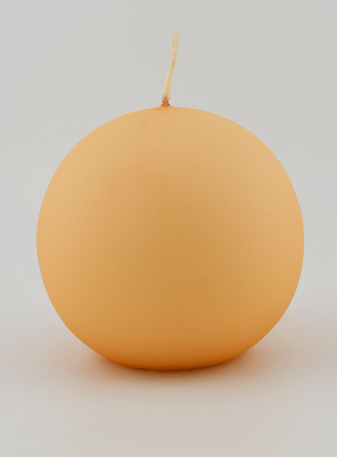 Vela Decorativa Esfera 8cm - Creme Mate (pic 1)