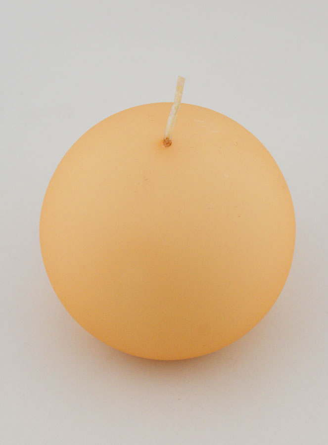 Vela Decorativa Esfera 8cm - Creme Mate (pic 2)