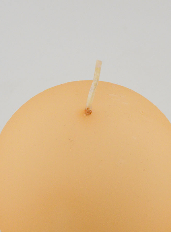Vela Decorativa Esfera 8cm - Creme Mate (pic 4)