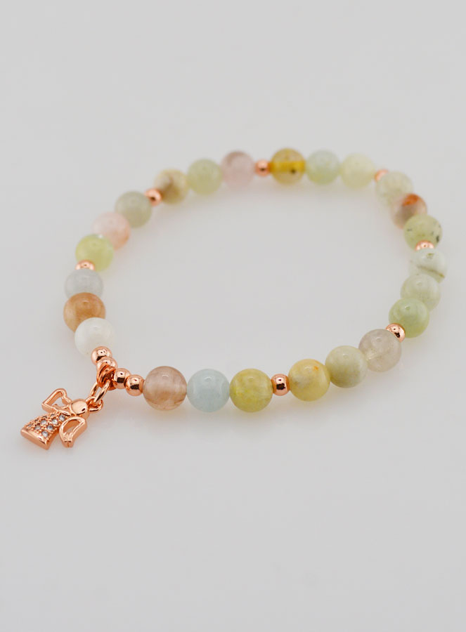 Pulseira Religiosa - Anjo da Guarda & Morganite (pic 3)