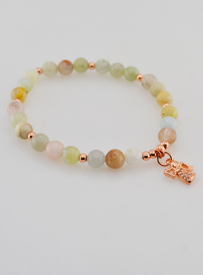 Pulseira Religiosa - Anjo da Guarda & Morganite (pic 4)