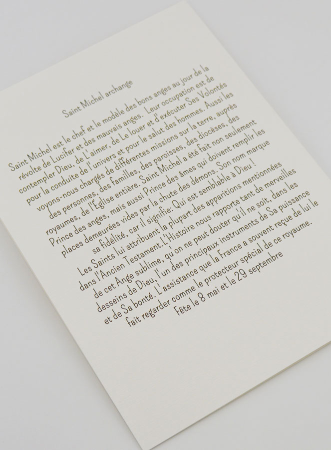 Tarjeta Religiosa Folleto - San Miguel Arcángel (pic 4)