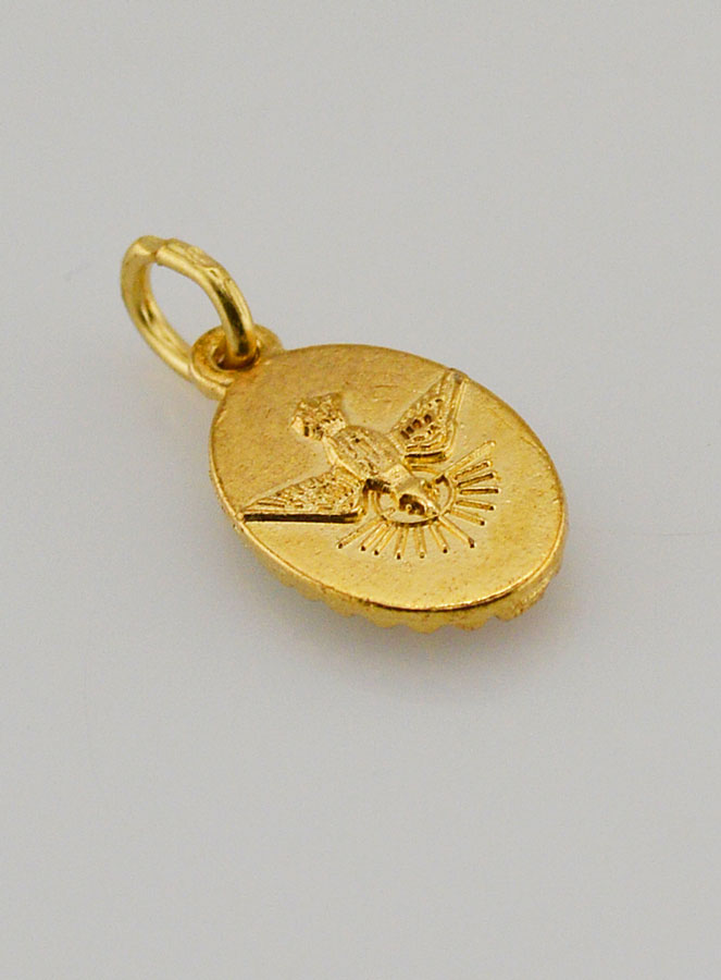 Medalha Borda Torcida 15mm - Sagrado Coração de Maria (pic 4)
