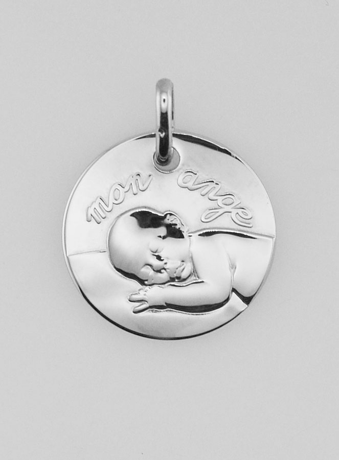 Medalha de Batismo em Prata - Meu Anjo (pic 1)
