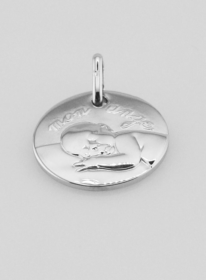 Medalha de Batismo em Prata - Meu Anjo (pic 2)