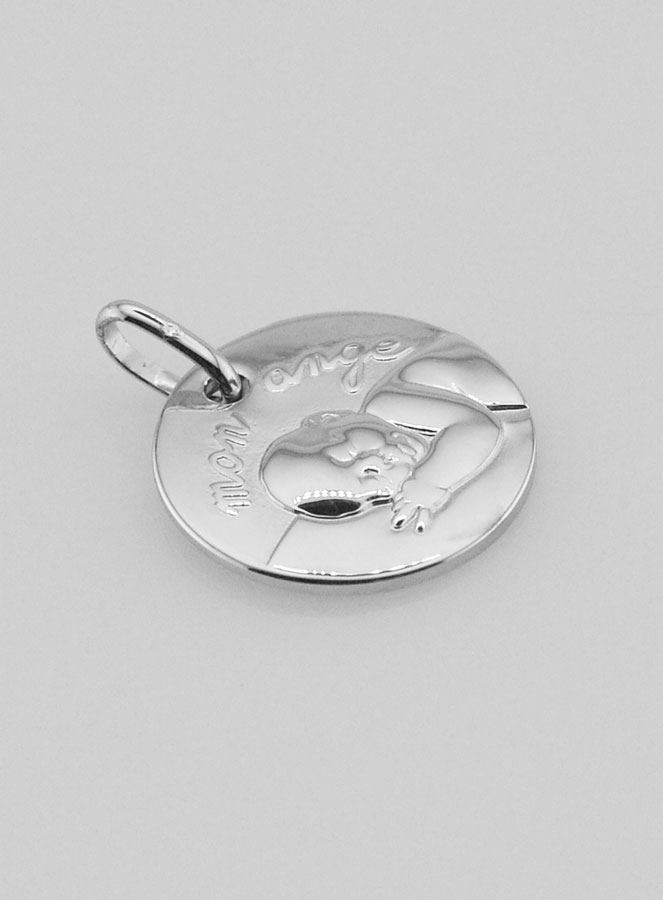 Medalha de Batismo em Prata - Meu Anjo (pic 3)