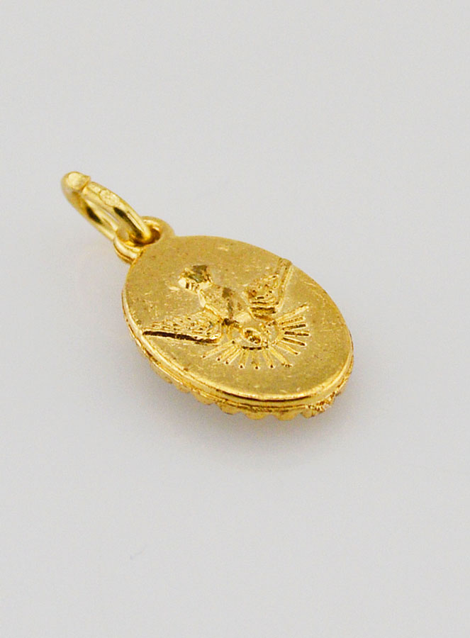 Medalha Borda Torcida 15mm - Nossa Senhora de Lourdes (pic 4)