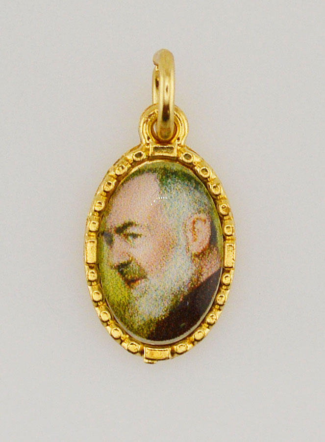 Medalha Borda Torcida 15mm - Padre Pio (pic 1)