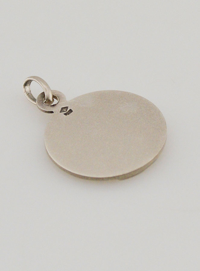 Medalha Virgem com Pétalas em Prata - 16mm (pic 4)