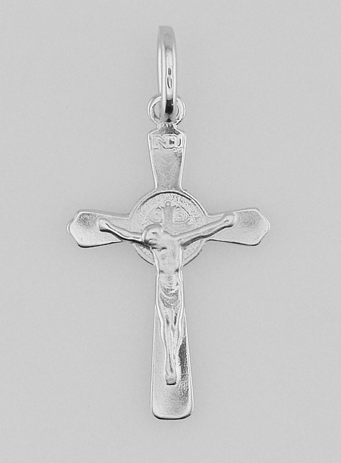 Pingente Cruz de São Bento em Prata - 22mm (pic 1)