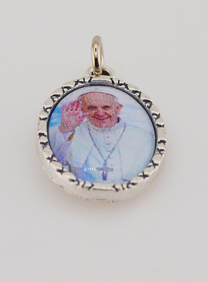 Medalla con borde trenzado de 25 mm - Papa Francisco (pic 2)