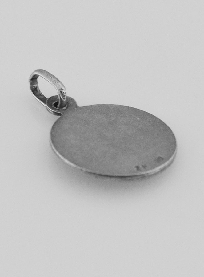 Medalha Santa Face de Cristo em Prata - 17mm (pic 4)