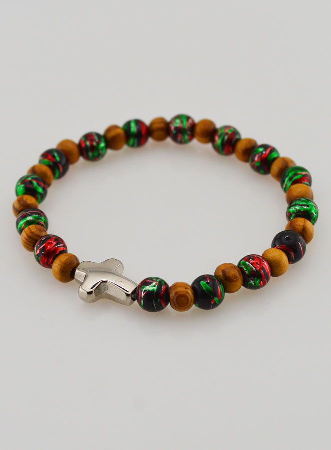 Pulseira Infantil Com Cruz - Preta (pic 3)