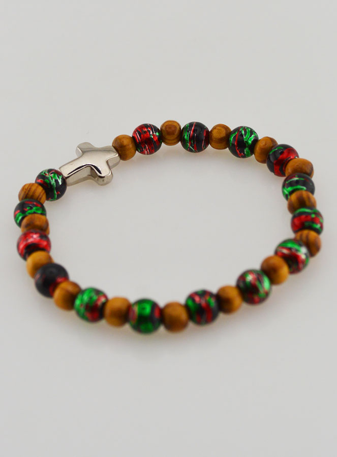 Pulseira Infantil Com Cruz - Preta (pic 4)