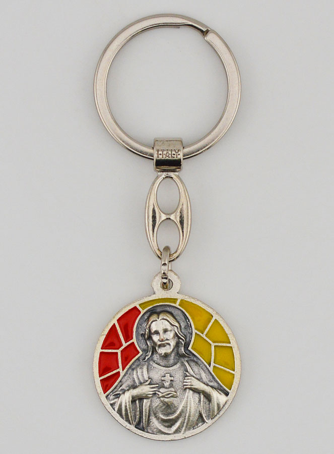 Porta-chaves Esmalte Sagrado Coração de Jesus (pic 1)