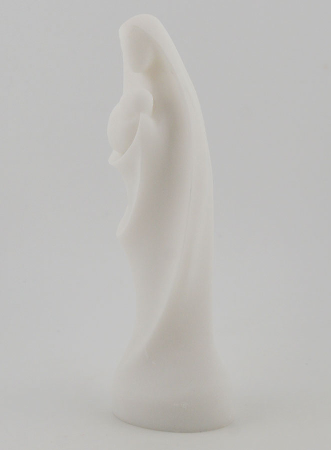 Estátua Virgem com o Menino em Alabastro - 12cm (pic 2)