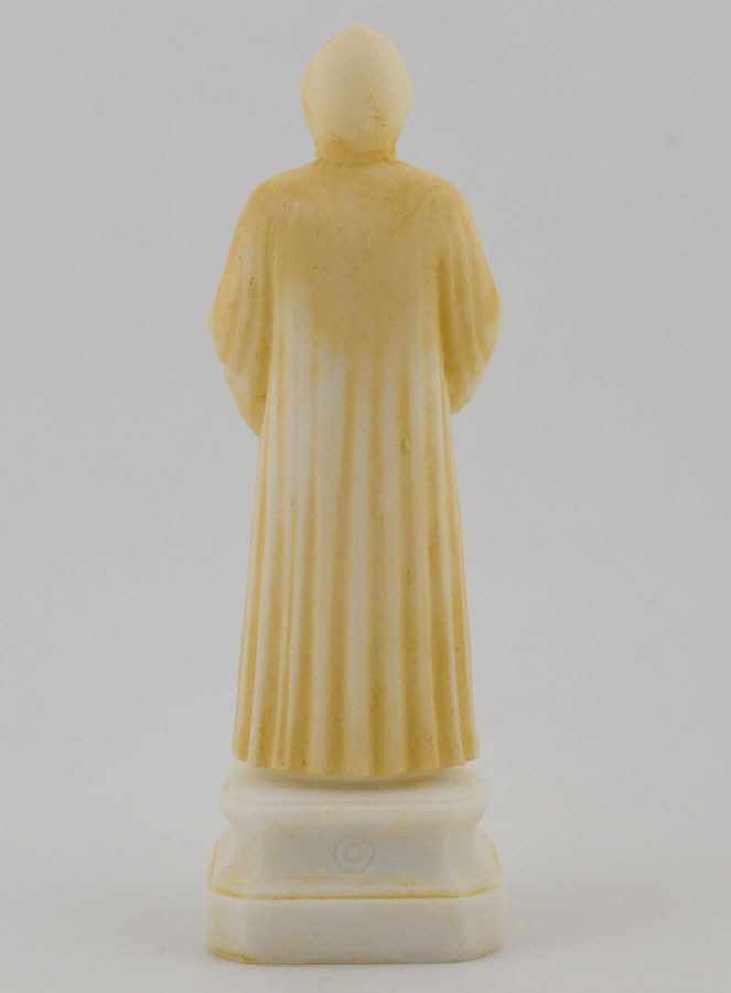 Estatua de San Chárbel en alabastro pintado -12 cm (pic 4)