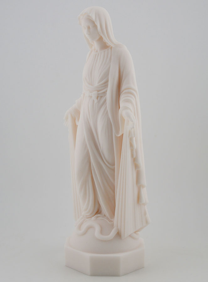 Estátua Virgem Milagrosa com Raios em Alabastro - 23 cm (pic 2)