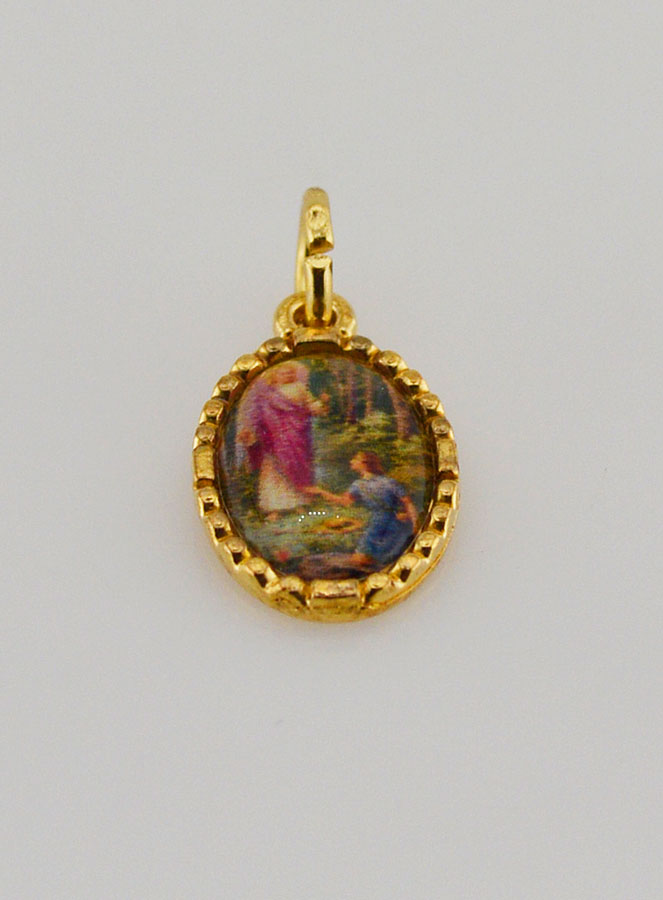Medalha Borda Torcida 15mm - São Rafael Arcanjo (pic 2)