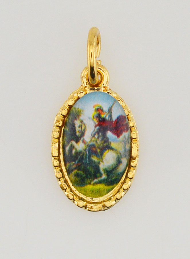 Medalha Borda Torcida 15mm - São Jorge (pic 1)