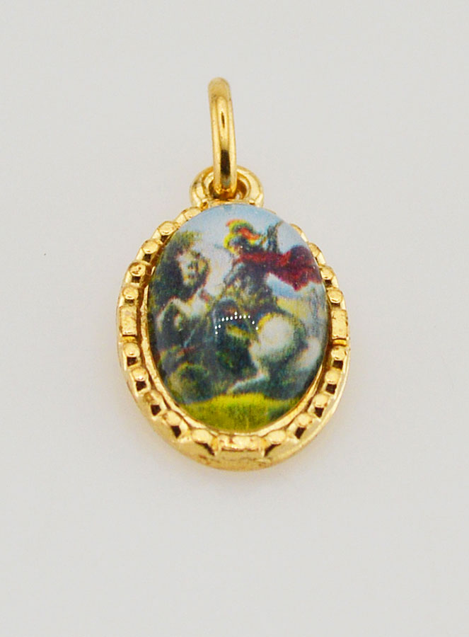 Medalha Borda Torcida 15mm - São Jorge (pic 2)