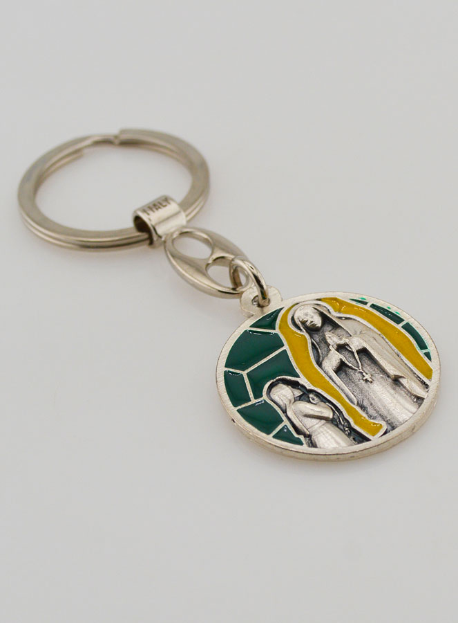 Porta-chaves Esmalte Aparições de Lourdes (pic 3)