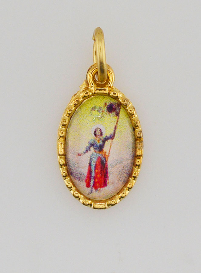 Medalha Borda Torcida 15mm - Santa Joana d'Arc (pic 1)