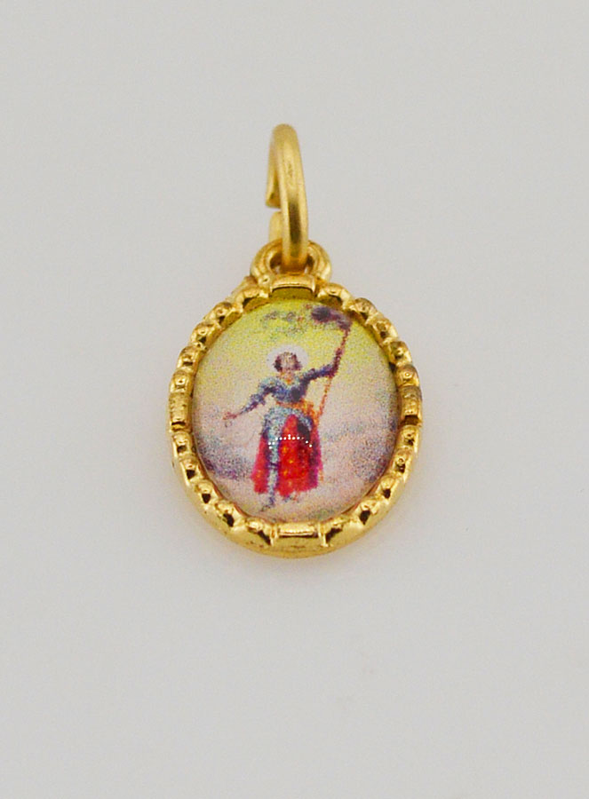 Medalha Borda Torcida 15mm - Santa Joana d'Arc (pic 2)