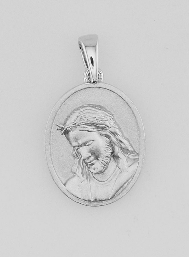 Medalha de Jesus em Prata 925 - 16mm (pic 1)