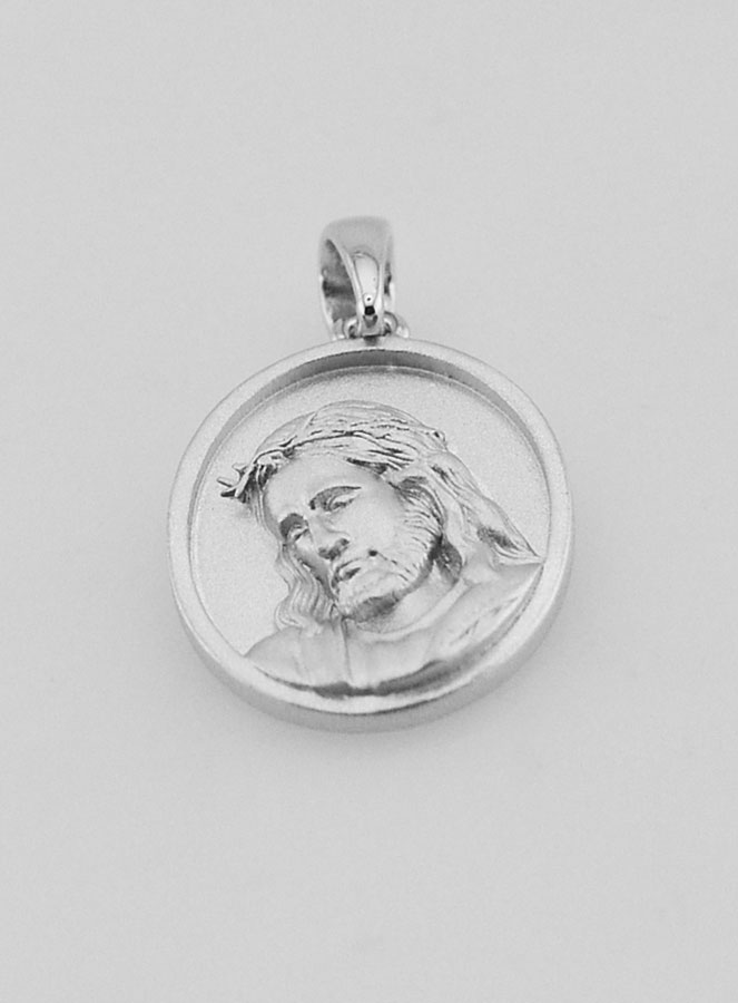 Medalha de Jesus em Prata 925 - 16mm (pic 2)