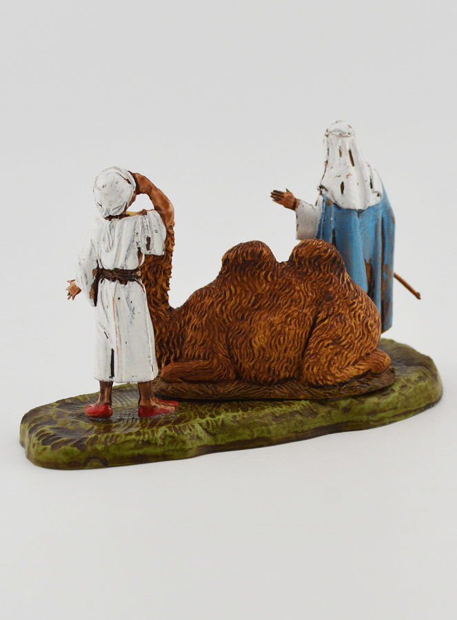 Figuras de camelleros y camello sentado - 6cm (pic 4)
