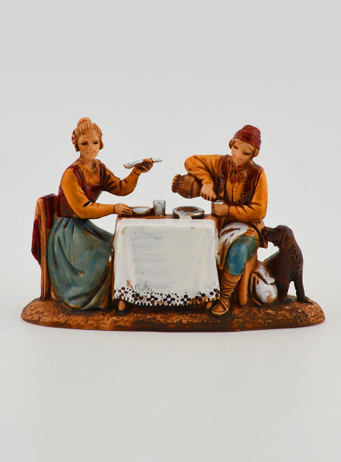 Figuras de pareja sentadas en la mesa - 6 cm (pic 1)